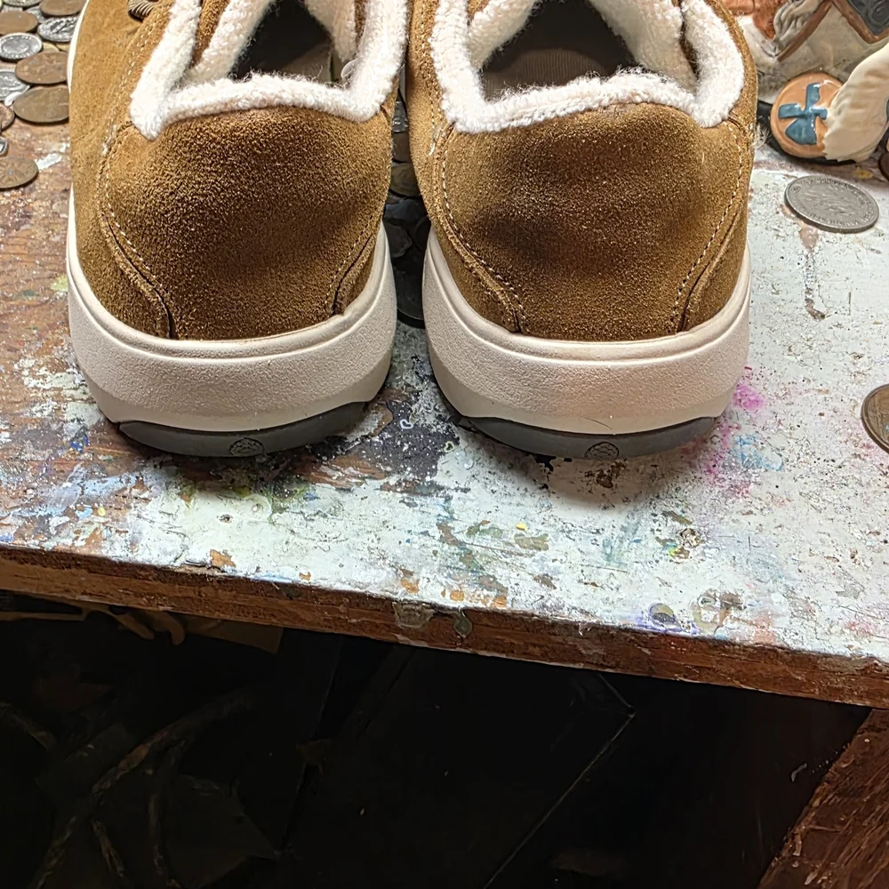 Stio Suede Lace-Up Shoe in Camel - Picture 3 of 9